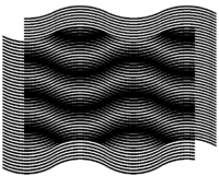 Figure 10. Inversed base layer and moiré lines