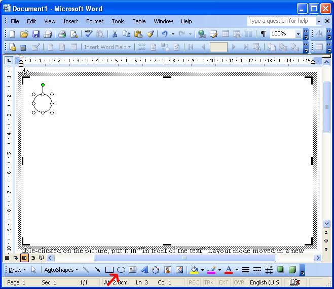 microsoft word draw on image