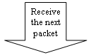 Down Arrow: Receive the next packet