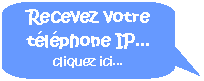 Rounded Rectangular Callout: Recevez votre tlphone IP... cliquez ici...