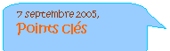 Rounded Rectangular Callout: 7 septembre 2005, Points cls